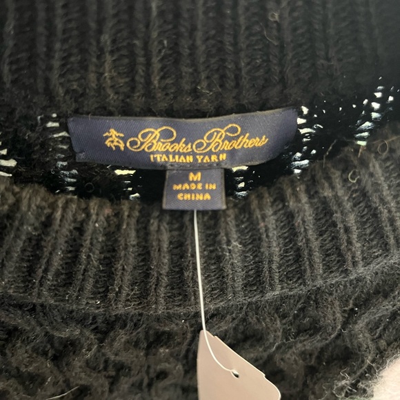 Gorgeous new Brooks Brothers wool blend sweater size med - Picture 5 of 7